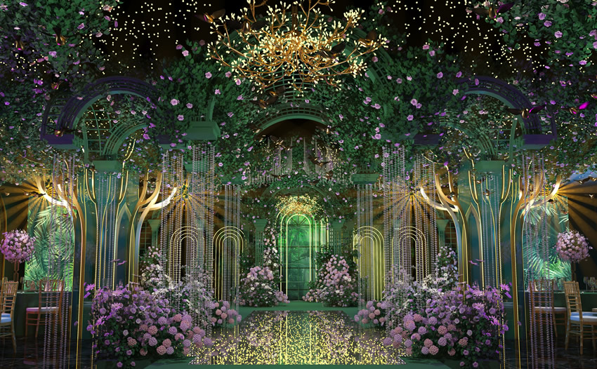 共和奇妙森林婚礼堂效果展示