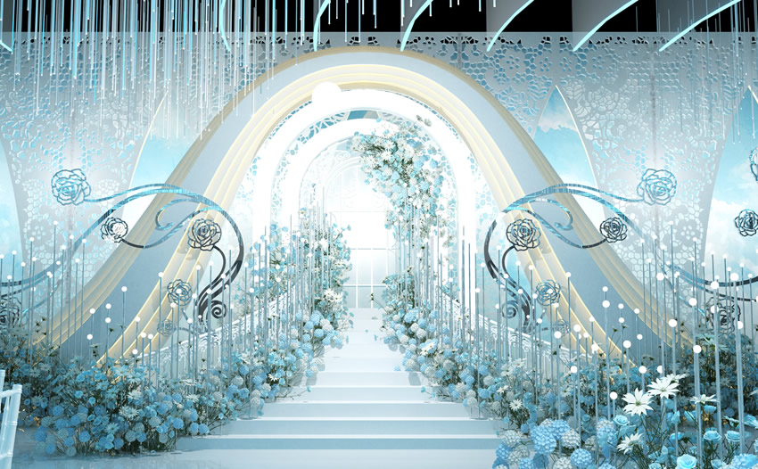 共和釡香烙馍村水晶厅效果展示